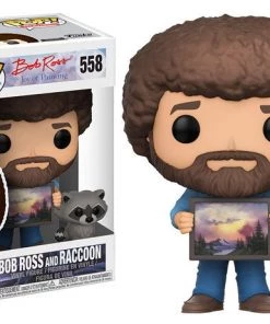 Pop! Television #558 BOB ROSS With Raccoon W/Chase Hoot Variant