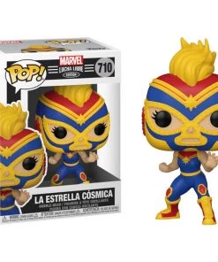 Pop! Marvel Lucha Libre LA ESTRELLA COSMICA (Captain Marvel)(Luchadores) #710