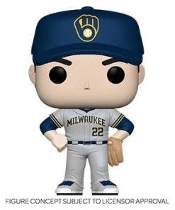 Sports Pop! MLB CHRISTIAN YELICH Road Uniform (Milwaukee Brewers)