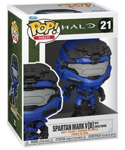 New Releases Pop! Games MARK V (B) W/Blue E Sword Chase (Halo Infinite)